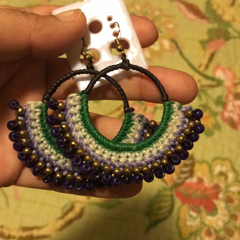Bohemian gypsy hippie earrings